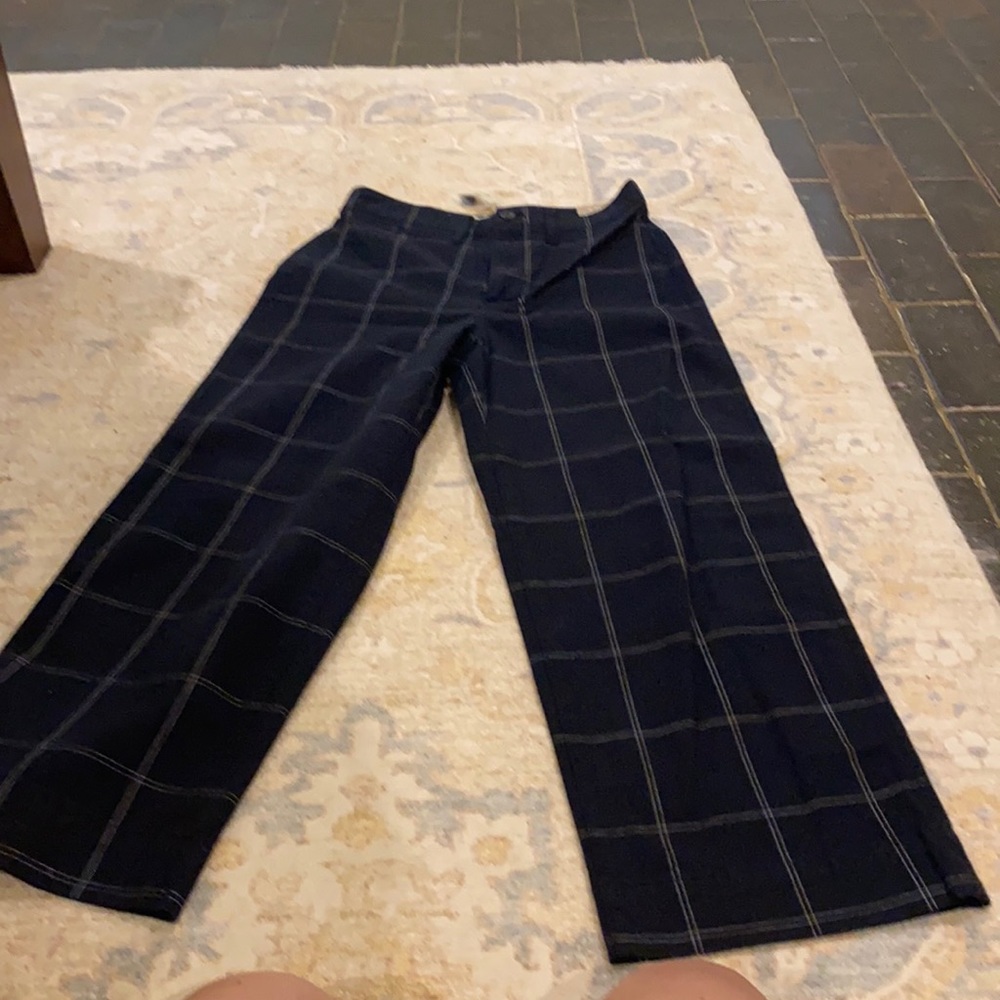 NWT slim emmet wide leg crop pant